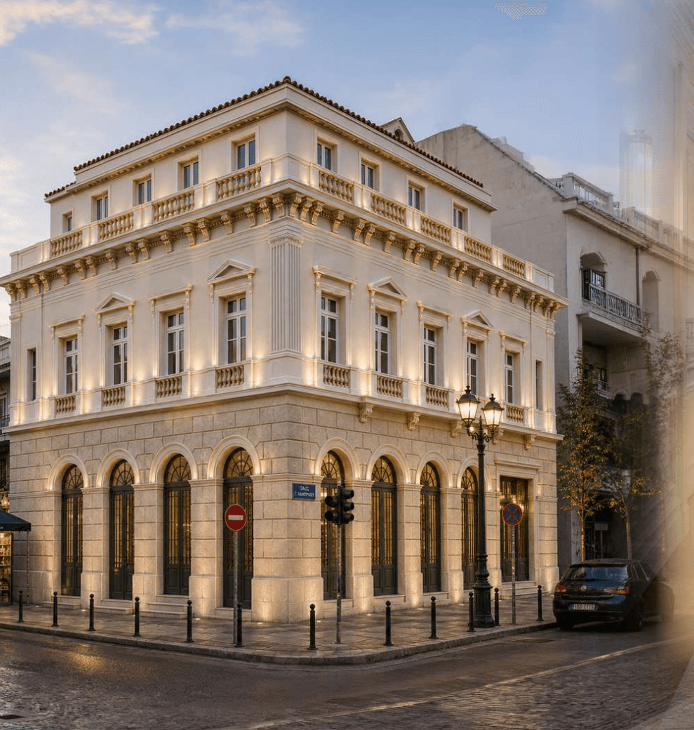 Neoclassical Hotel Building in Tsamadou, Piraeus Neoclassical Hotel Building in Tsamadou, Piraeus